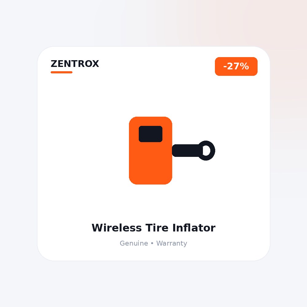 Wireless Tire Inflator, Digital Display