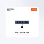 7-in-1 USB-C Hub, 4K HDMI + Card Reader