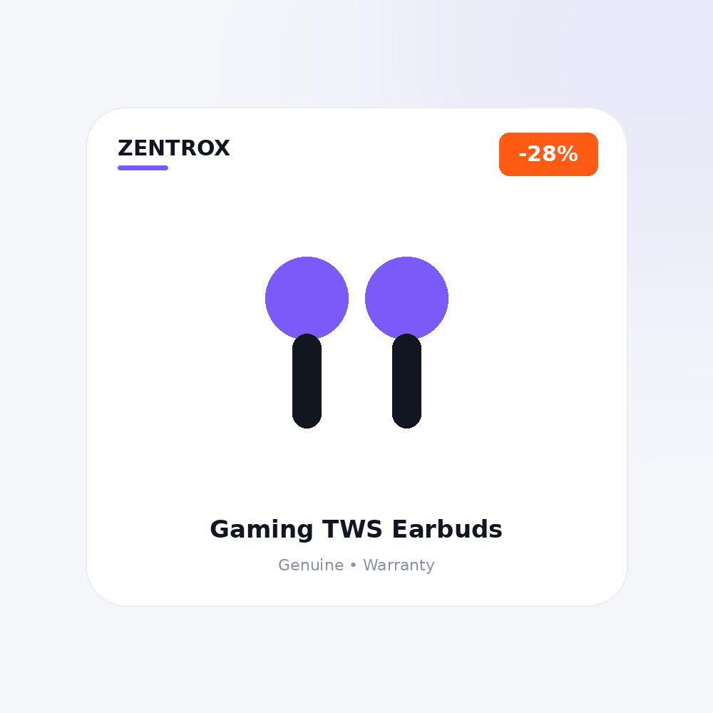 Gaming TWS Earbuds, Low Latency